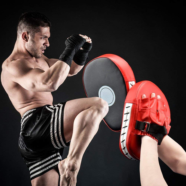 One Pair of Kick Boxing Gloves Pad Punch Target Bag for Fight Sanda Training Adults Kids Equipment