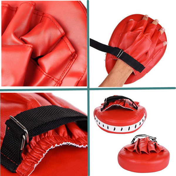 One Pair of Kick Boxing Gloves Pad Punch Target Bag for Fight Sanda Training Adults Kids Equipment