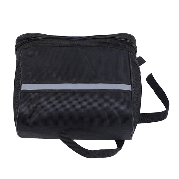 New Outdoor Bike Bicycle Front Basket Durable Waterproof Tube Handlebar Canvas Bag