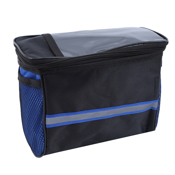 New Outdoor Bike Bicycle Front Basket Durable Waterproof Tube Handlebar Canvas Bag