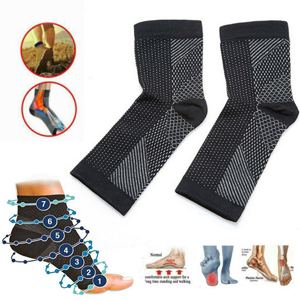 New One Pair of Outdoor Sport Yoga Wrap Heel Protector Foot Sleeves