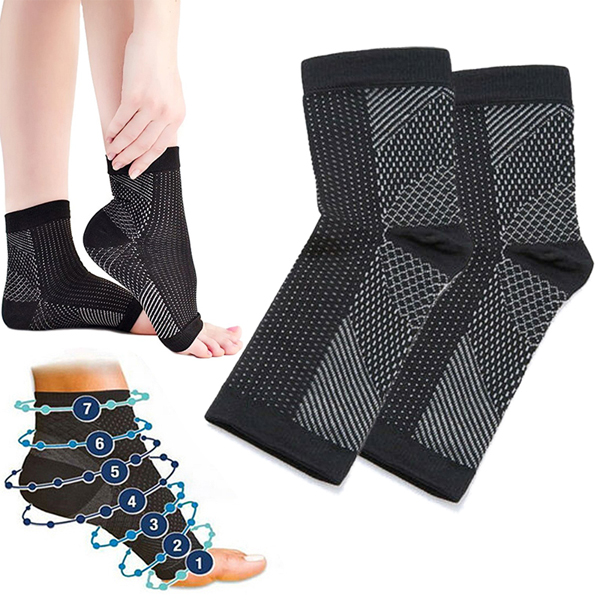 New One Pair of Outdoor Sport Yoga Wrap Heel Protector Foot Sleeves