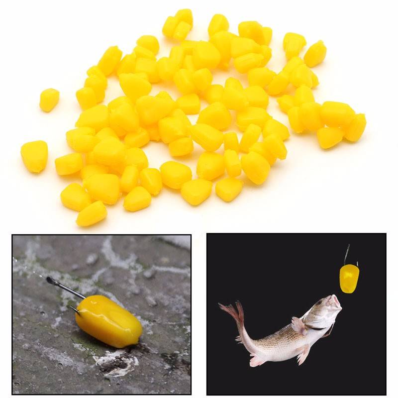 10pcs Corn Smell Carp Fishing Lure Silicone Soft Plastic Bait Fish Artificial Set Pond