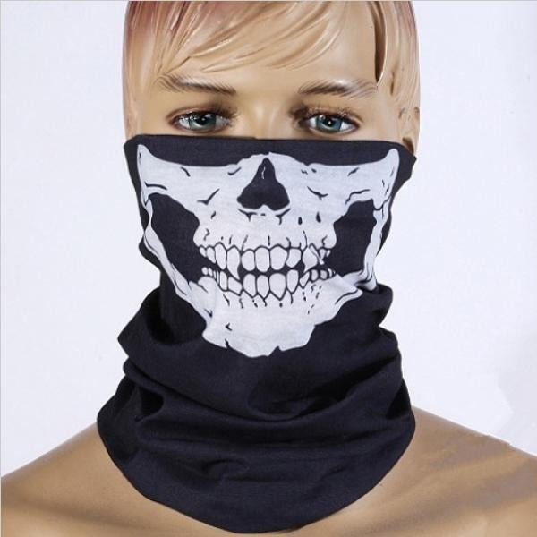 Cycling Outdoor Skull Seamless Balaclava Magic Scarf Men Women Sun Protection  Riding Camping Scarf