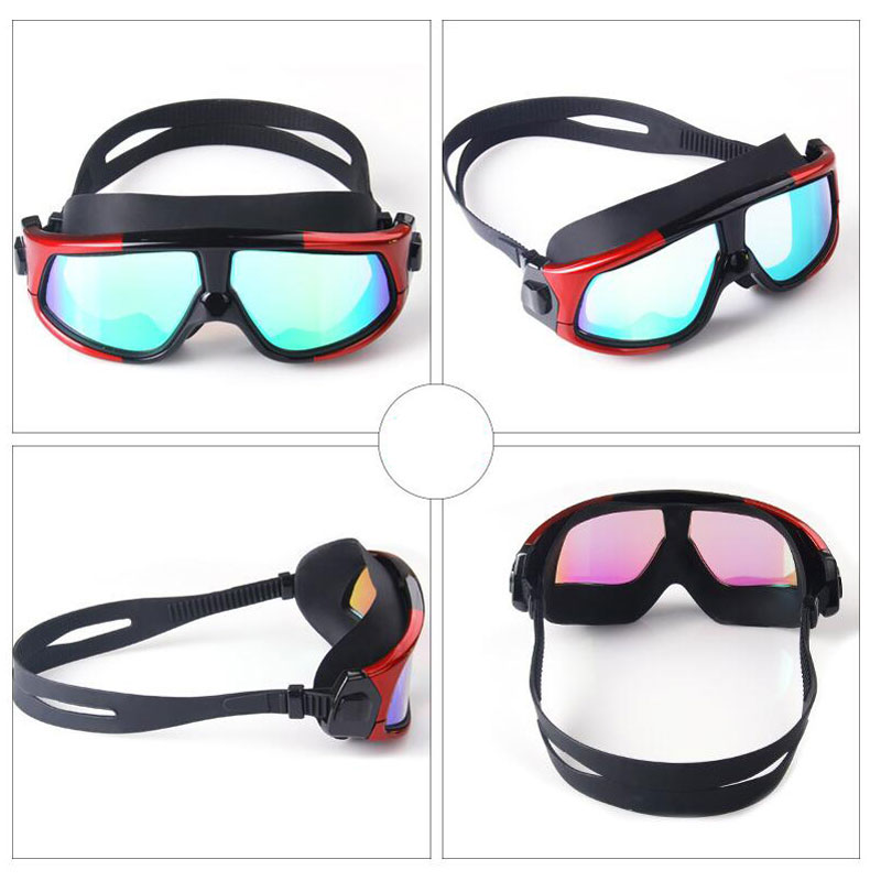 Swim Goggles Water Resistant Anti Fog Electroplate Eyewear Glasses Swimming Goggle