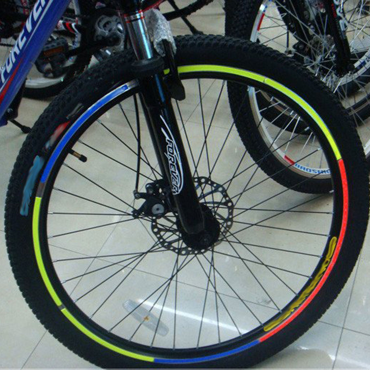 Reflective Stickers Motorcycle Bicycle Reflector Mountain Bike Cycling Security Wheel Sticker