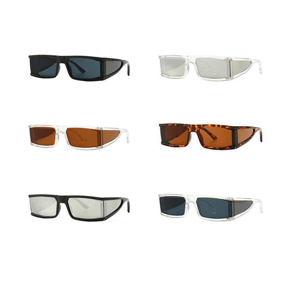 Outdoor Riding Oversized Personality Rectangle Sunglasses Men Women Fashion UV400 Glasses