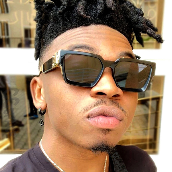 New Fashion Luxury Brand Designer Oversized Square Sunglasses Men Shield Driving Camping Sun Glasses