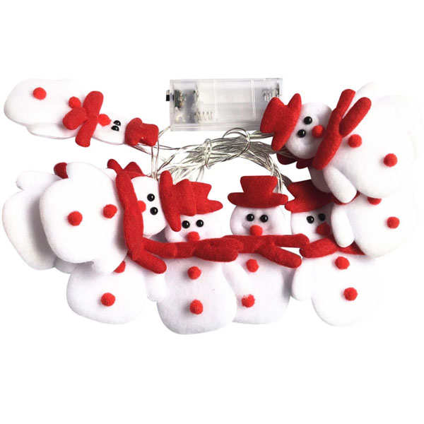 New Outdoor Camping Snowman Christmas LED Garland String Lights String Fairy Lights