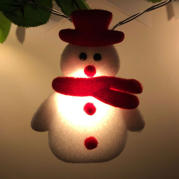 New Outdoor Camping Snowman Christmas LED Garland String Lights String Fairy Lights
