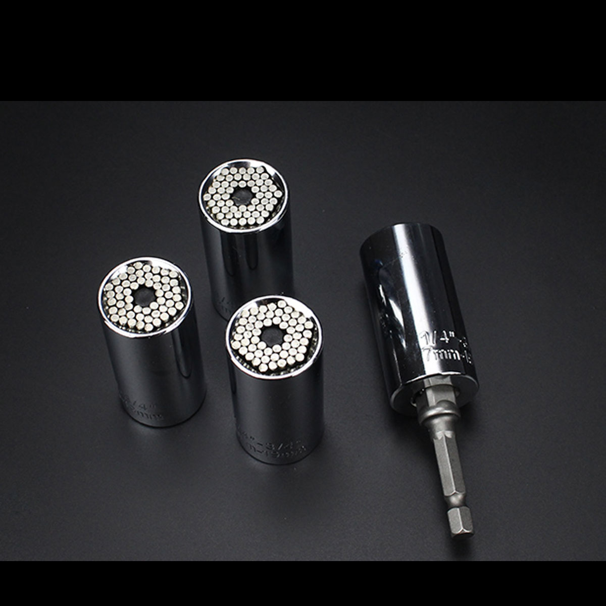 Universal Socket Wrench Head Socket Multifunctional Torque Sleeve with Drill Adapter for Repair