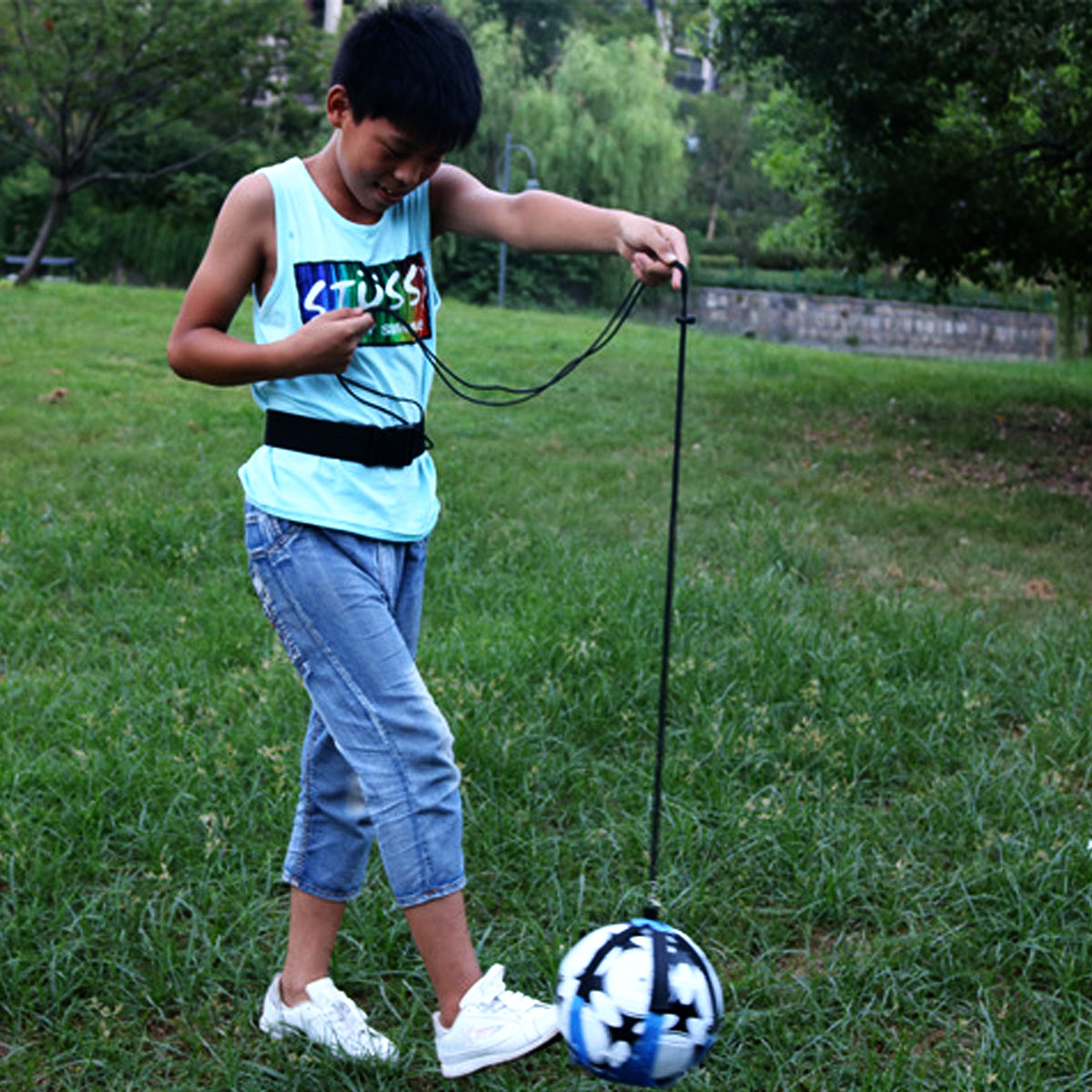 Playing Football Dian Soccer Practice Ball Trainers Football Cyclotron Bind Training Equipment