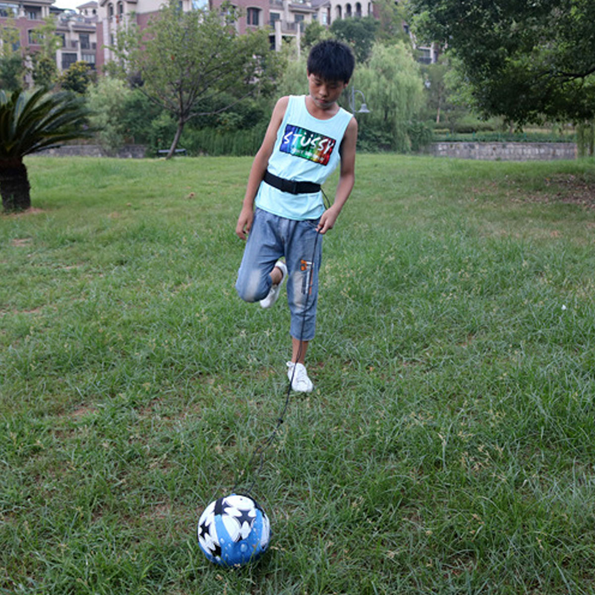 Playing Football Dian Soccer Practice Ball Trainers Football Cyclotron Bind Training Equipment