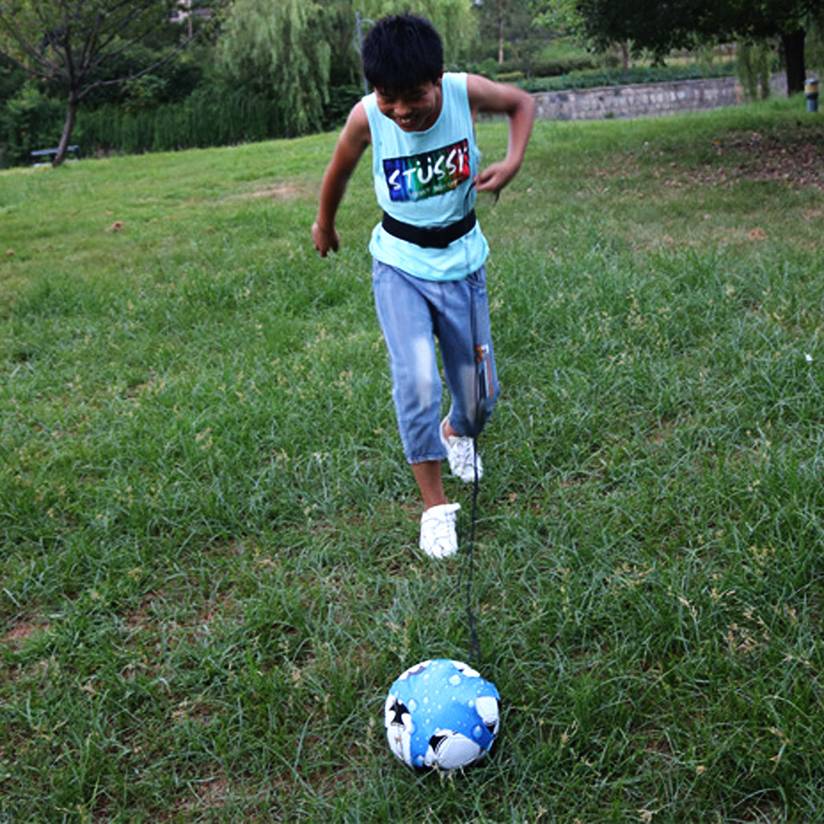Playing Football Dian Soccer Practice Ball Trainers Football Cyclotron Bind Training Equipment