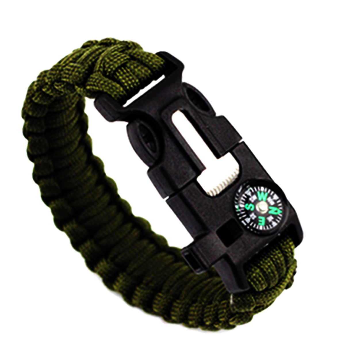 Outdoor Survival Bracelet Men Women Braided Paracord Multi-function Camping Rescue Emergency Rope