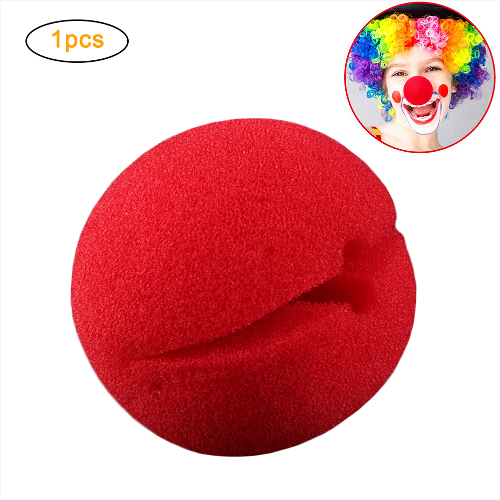 1PC Outdoor Party Sponge Ball Red Clown Magic Nose for Halloween Christmas Party Toys