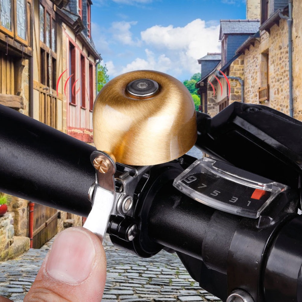 Outdoor Bike Bell Classic Brass Bicycle Bell  Road Bike Mountain Bike Horn  for Kids Adults