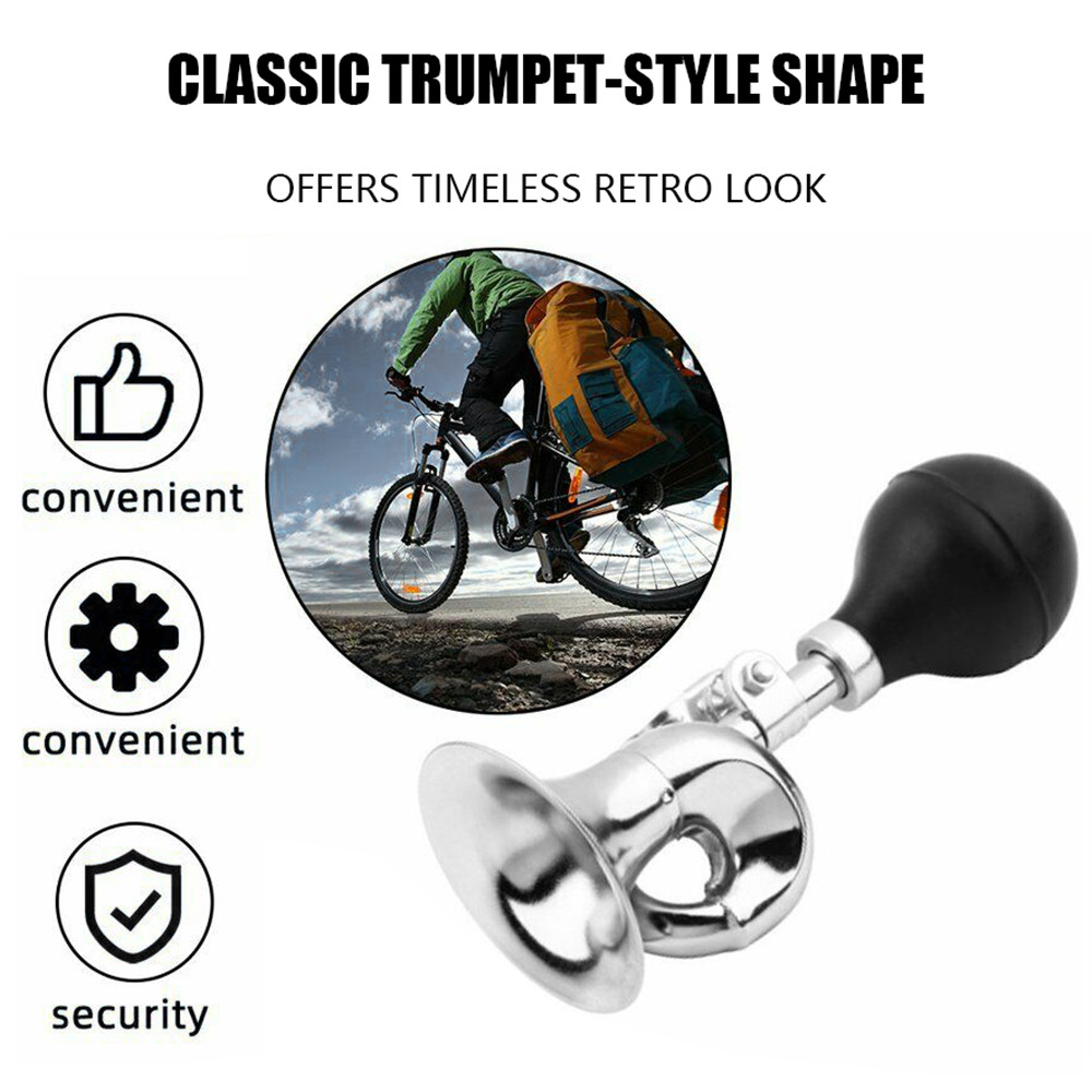 Outdoor Riding Snail Horn Loud Bicycle Cycling Bike Vintage Retro Bugle Bell Alarm