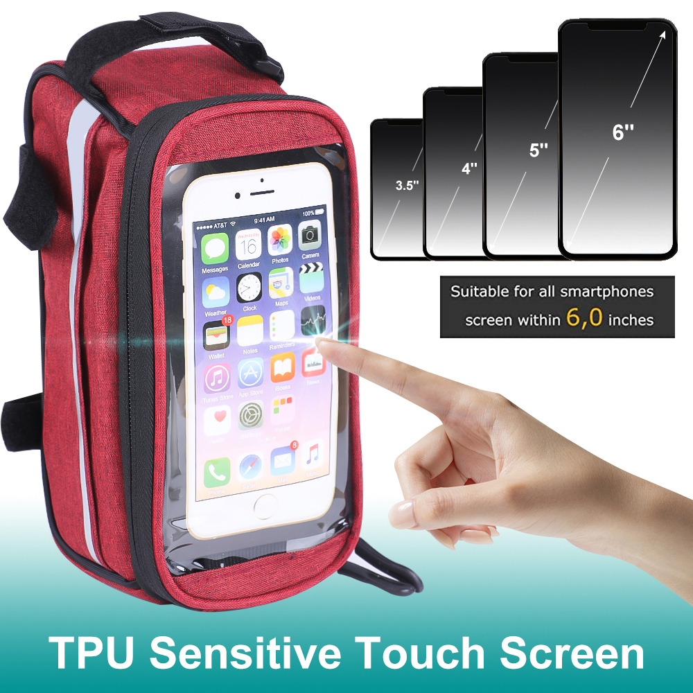 New Waterproof Bicycle Bag Nylon Bike Cyling Cell Mobile Phone Bag