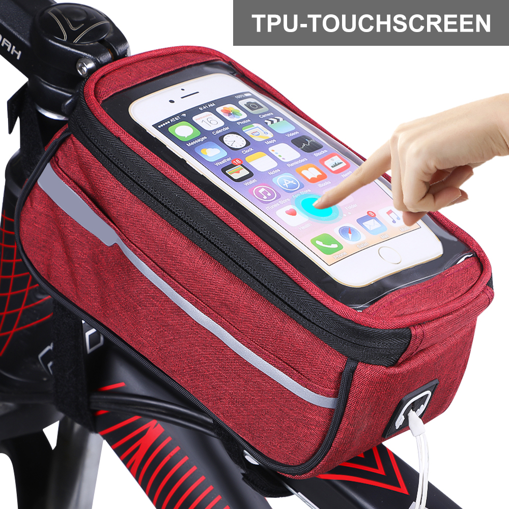 New Waterproof Bicycle Bag Nylon Bike Cyling Cell Mobile Phone Bag