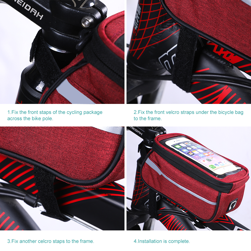 New Waterproof Bicycle Bag Nylon Bike Cyling Cell Mobile Phone Bag