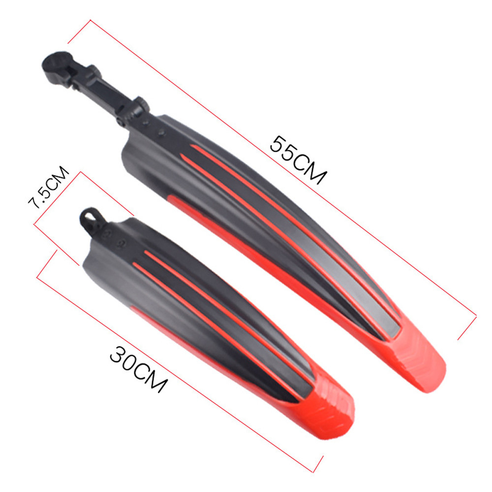 2 Pcs Bicycle Fenders Mountain Road Bike Mudguard Front Rear MTB Mud Guard Wings