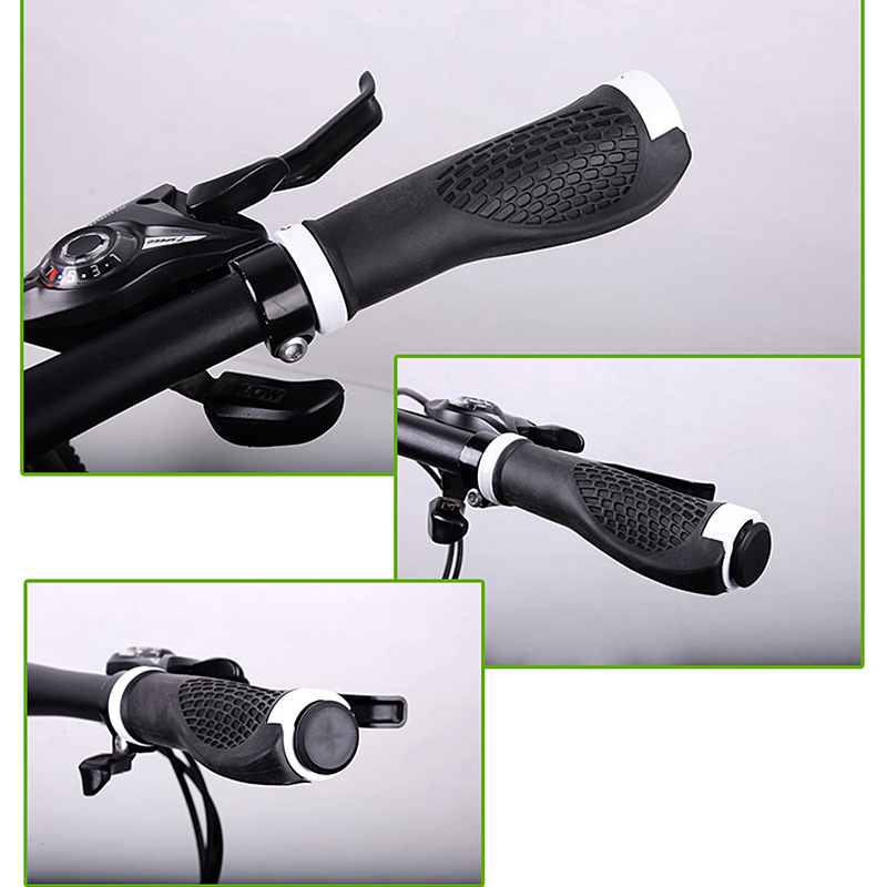 New 1pair Bicycle Handlebar Mountain Bike Handlebar Handle Bicycle Anti-skid Handlebar Rubber