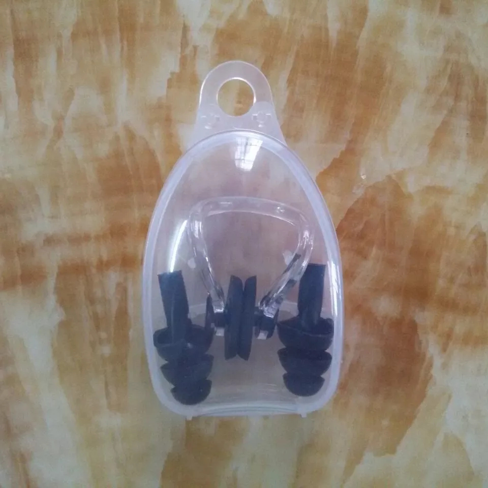 New Waterproof Silicone Swimming Ear Plugs Nose Clip Set For Surfing Diving and Learning Swimming