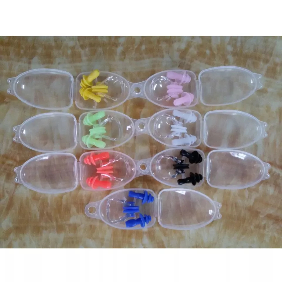 New Waterproof Silicone Swimming Ear Plugs Nose Clip Set For Surfing Diving and Learning Swimming