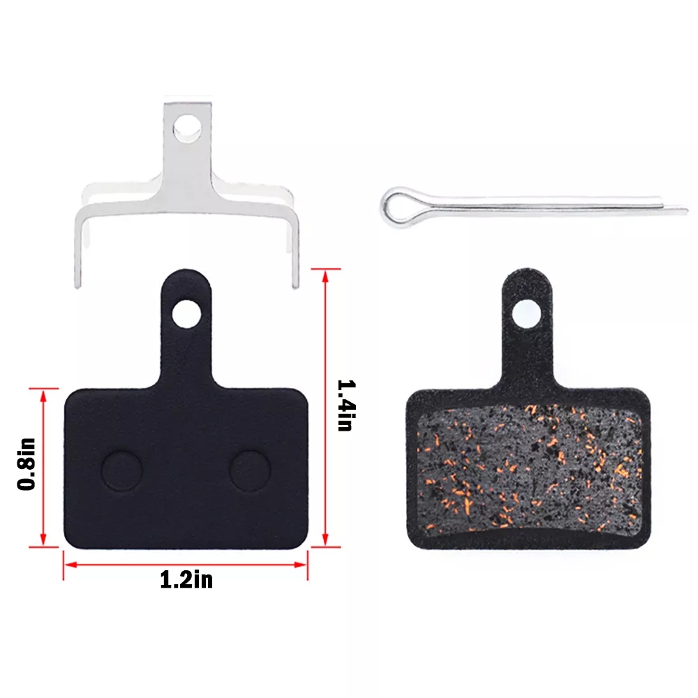 New Bicycle Disc Brake Pads 2 Pairs Mountain Bike Copper Semimetal Hydraulic Disc Brake Pads