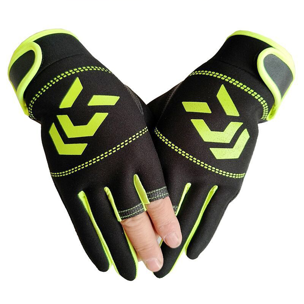 1 Pair Fishing Gloves Men Women Outdoor Fishing Anti-slip Finger Sports Fish Gloves