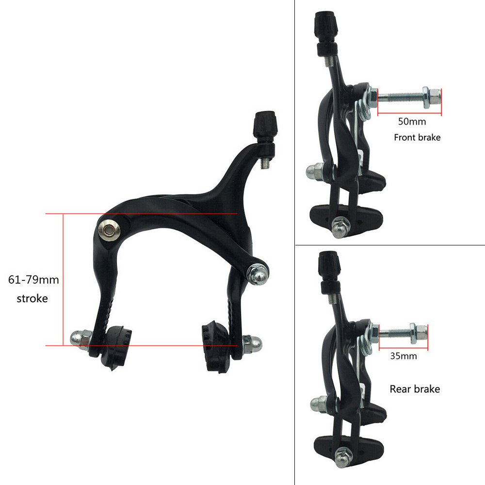 New Bicycle Brake Racing Road Bike Dual Pivot Brake Aluminum Side Pull Caliper Front Rear Bicycle