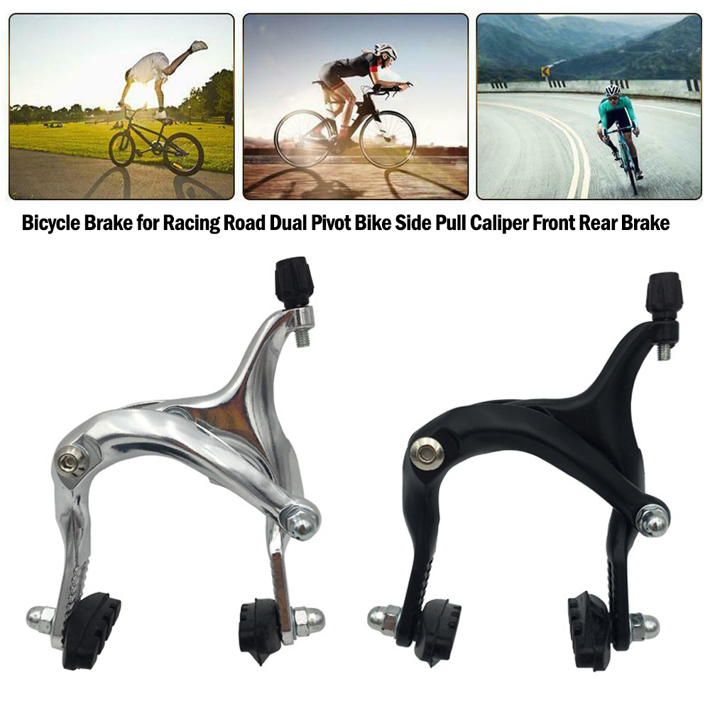 New Bicycle Brake Racing Road Bike Dual Pivot Brake Aluminum Side Pull Caliper Front Rear Bicycle