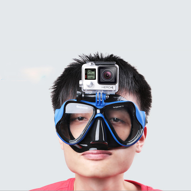 Underwater Camera Diving Swimming Goggles Snorkel Scuba Diving Equipment Camera  Holder For Go Pro