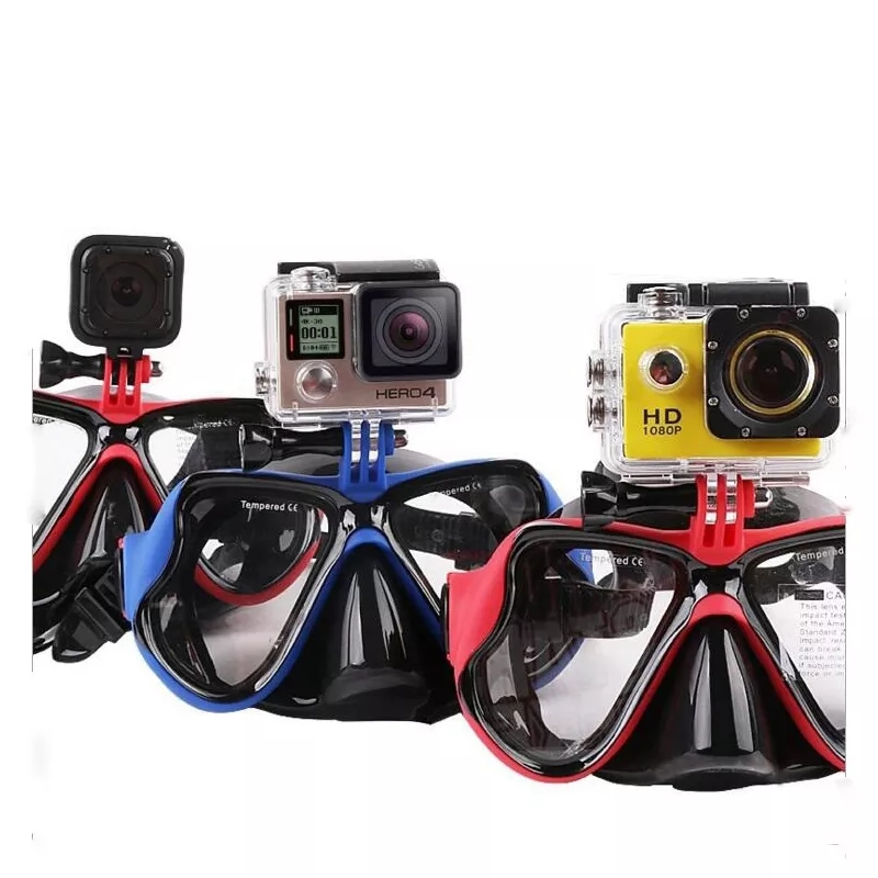 Underwater Camera Diving Swimming Goggles Snorkel Scuba Diving Equipment Camera  Holder For Go Pro