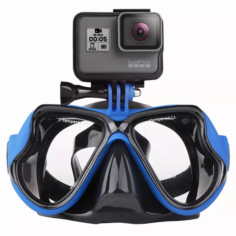 Underwater Camera Diving Swimming Goggles Snorkel Scuba Diving Equipment Camera  Holder For Go Pro