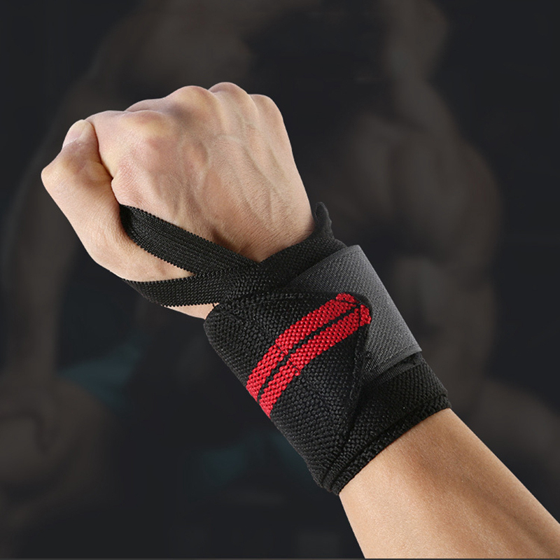 Sport Wrist Weight Lifting Strap Fitness Gym Wrap Bandage Hand Support  Wristband