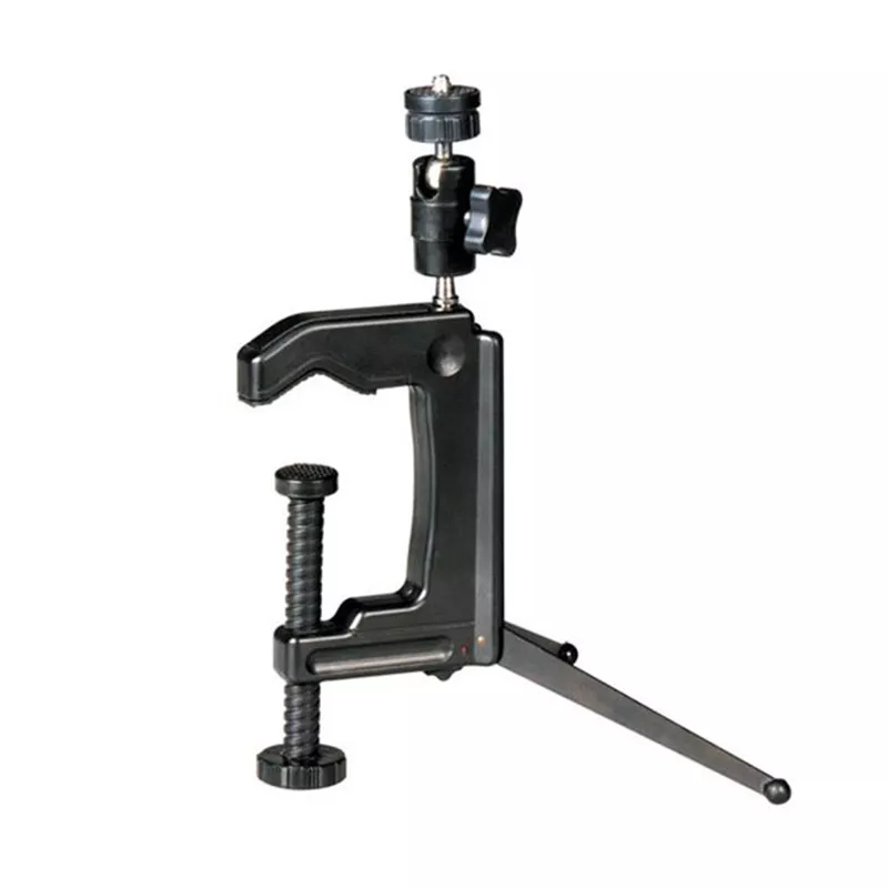 Outdoor Portable Mini Swiveling C-Clamp Camera Tripod Stand for Camera Camcorder DSLR QJY99