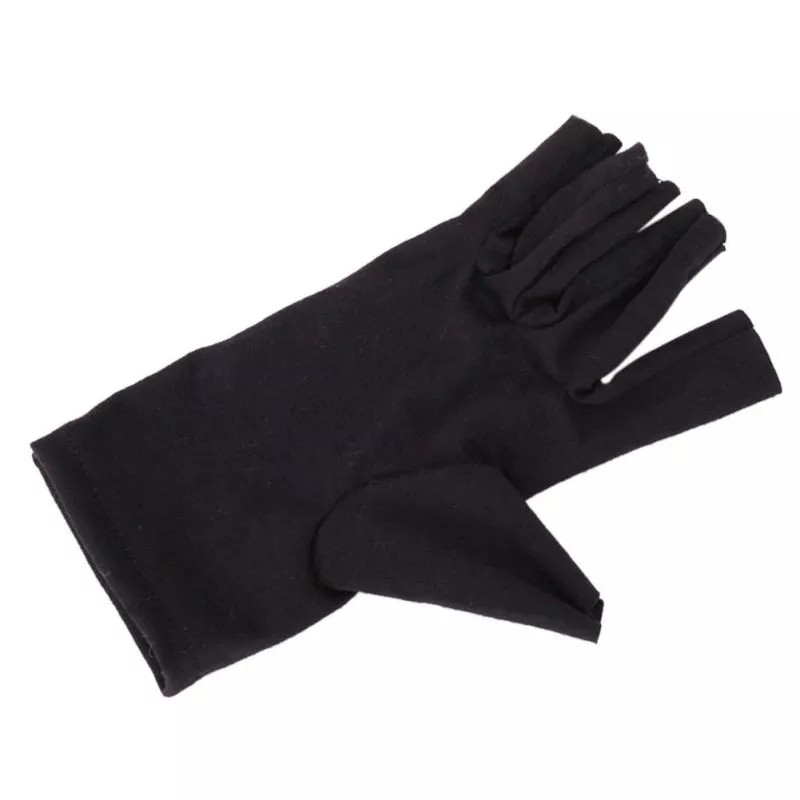 New 1 Pair Women Men Cotton Hands Arthritis Gloves Therapeutic Half Finger Fitness Gloves Recovery Handwear Sportswear