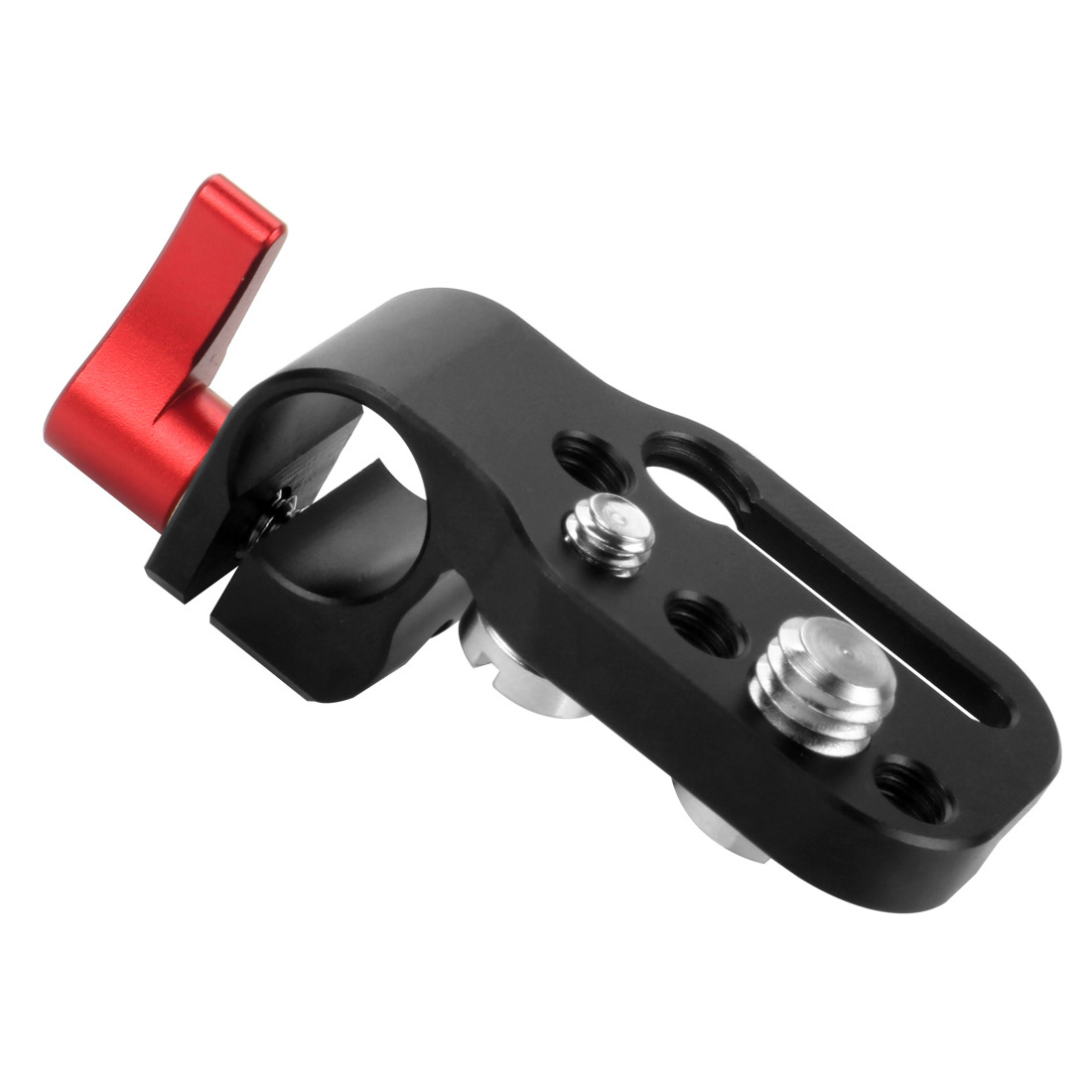 New Aluminum Alloy Quick Release Plate 15mm Rod Clamp for 1/4" 3/8" Cheese Plate Bracket Camera Rig Clamp Microphone Stand