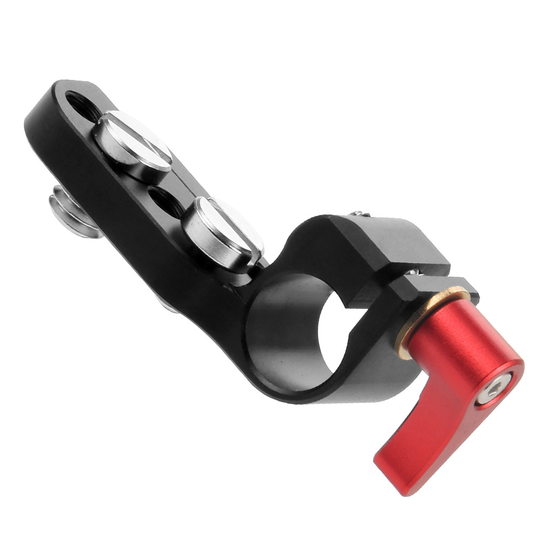 New Aluminum Alloy Quick Release Plate 15mm Rod Clamp for 1/4" 3/8" Cheese Plate Bracket Camera Rig Clamp Microphone Stand