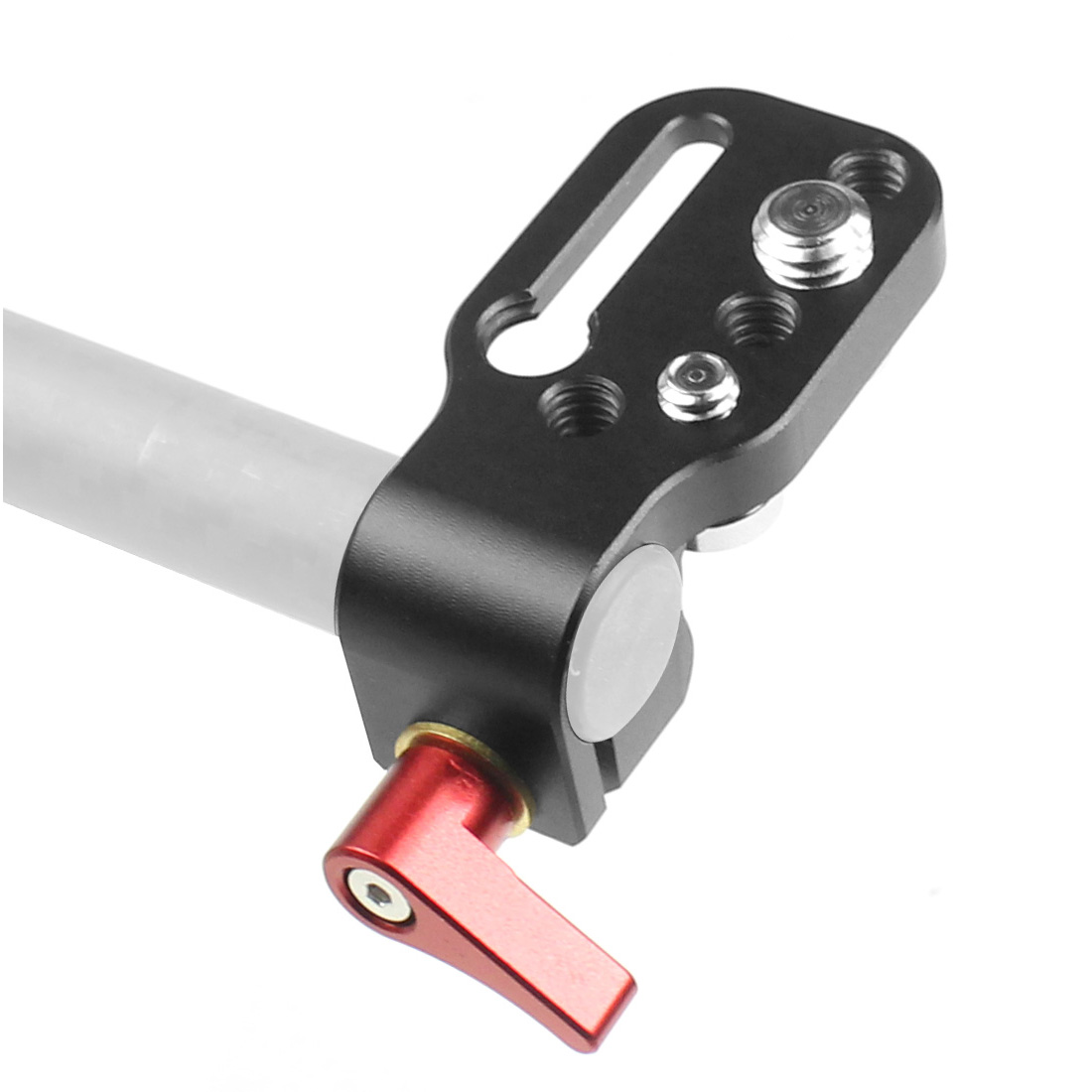New Aluminum Alloy Quick Release Plate 15mm Rod Clamp for 1/4" 3/8" Cheese Plate Bracket Camera Rig Clamp Microphone Stand