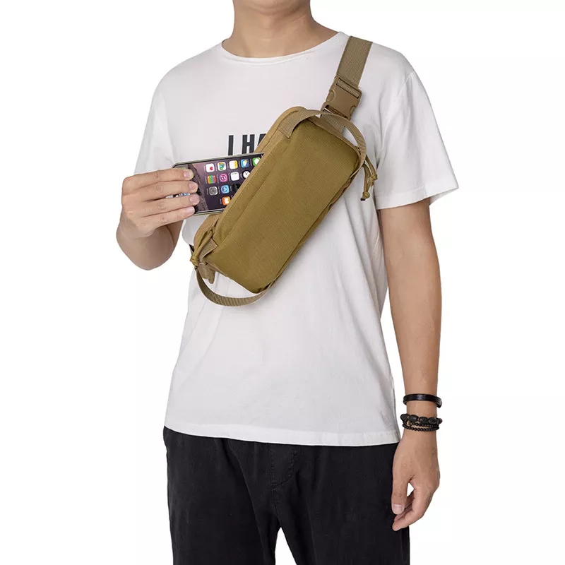 Outdoor Shoulder Bag Belt Waist Pack  Outdoor Sports Travel Wallet Phone Holder Case Pouch Chest Bag