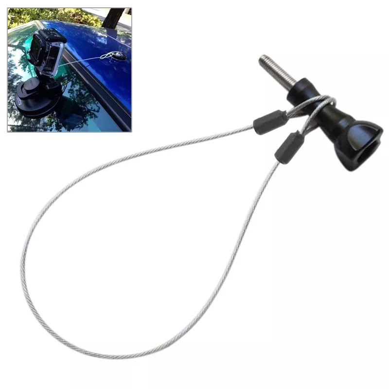 New Outdoor Stainless Steel Lanyard Tether Kit for Camera Surfing/Skiing/Skateboarding/idRing Bicycle/ Motorcycle