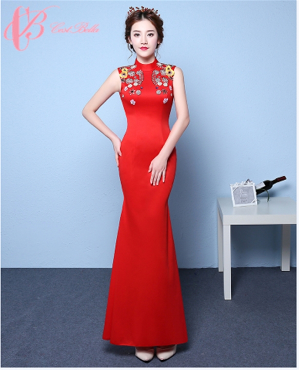 Rose Red Evening Dress