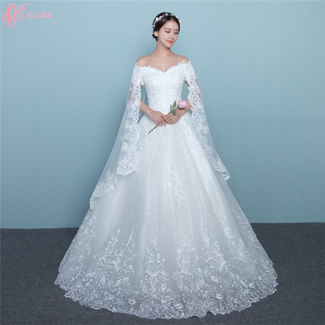Vintage Lace Wedding Dresses with Teal
