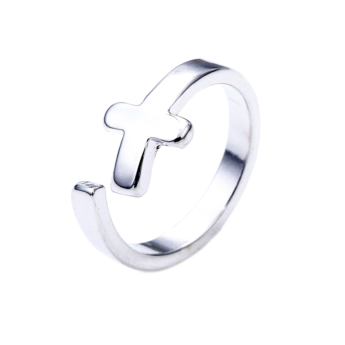 Hot 2017 Trendy Alloy Engagement Ring Jewelry Cross Openning Adjustable Rings for Women