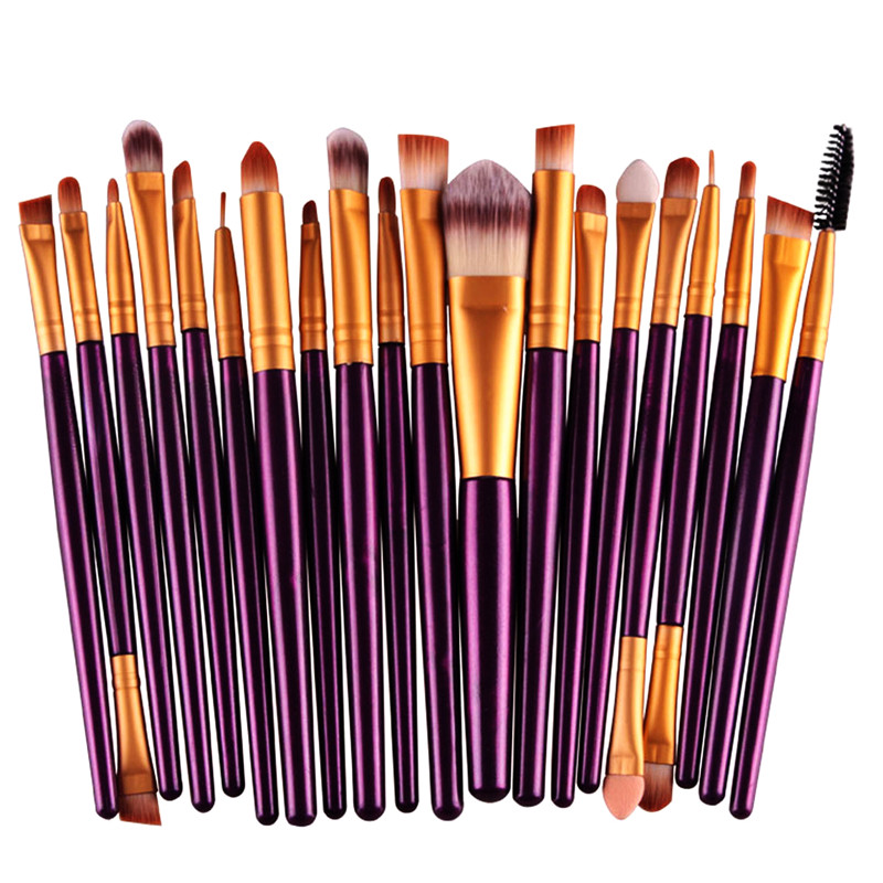 20 Pieces Makeup Brush Set Professional Face Cosmetics Blending Brush Tool
