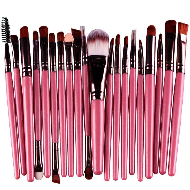 20 Pieces Makeup Brush Set Professional Face Cosmetics Blending Brush Tool
