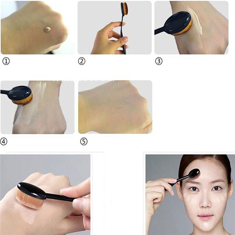 Makeup Brush Cosmetic Foundation Cream Powder Blush Makeup Tool